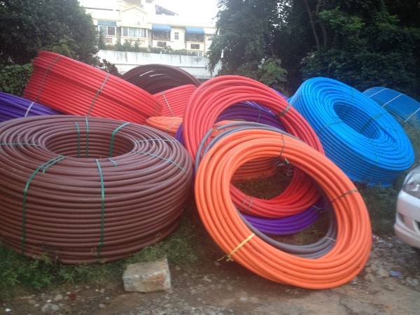 Broadband cables of telcos in Bengaluru