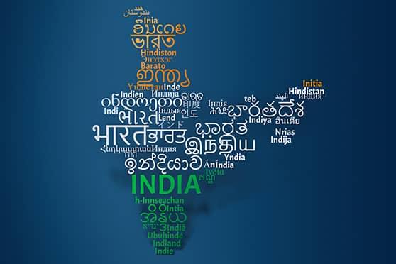 Languages spoken in India in a map. Image credit Superprof https://www.superprof.co.in/blog/indian-languages/